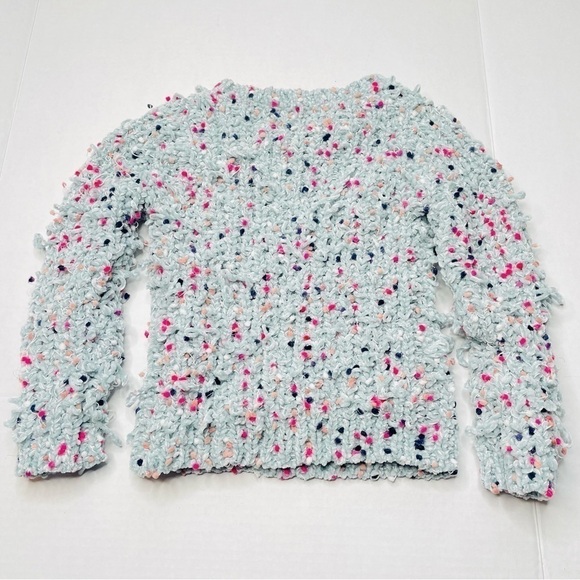 harper Canyon Chenille Dot Distressed Sweater - Picture 7 of 7